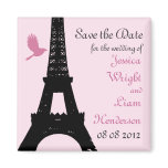 Love Birds Save the Date (pink) Magnet
