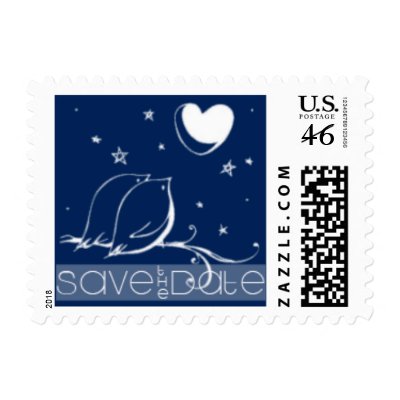 Love Birds Save the Date Postage