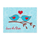 postcard - Customize this Save the Date postcard with your own info. This card is also available as an invitation with matching envelopes.  (o)(o)(o)(o)(o)(o)(o)(o)(o)(o)(o)(o)(o)(o)(o)(o)(o)(o)(o)(o)(o)  Visit artladymanor's gallery and select the wedding section for more matching Love Bird products.  Original artwork by Marla Drayton (aka artladymanor)  (c) 2009  (o)(o)(o)(o)(o)(o)(o)(o)(o)(o)(o)(o)(o)(o)(o)(o)(o)(o)(o)(o)(o)