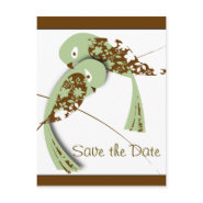 Love birds, Save the Date postcard
