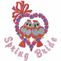 Love Birds - Spring Bride embroidered shirts