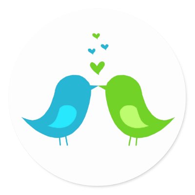 Love Birds Sticker