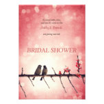 Love birds story Bridal Shower Invitation invitations