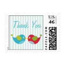 Love Birds Thank You Postage