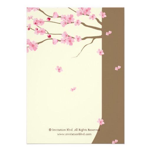Love Birds Vintage Cage Blossom Bridal Shower Personalized Announcements