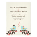 Love Birds Wedding Announcement invitations