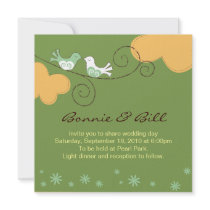 Love birds Wedding Invitation