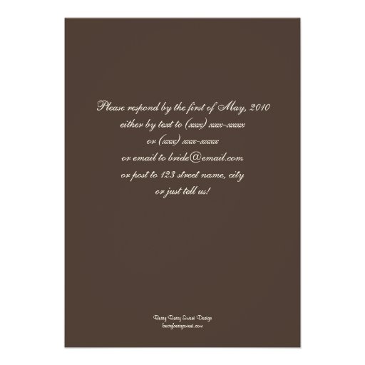 Love Birds Wedding Invitation