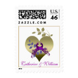 Love Birds Wedding Invitation Postage Stamp