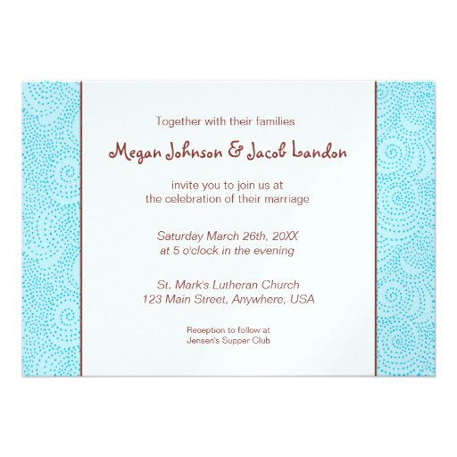 Love Birds Wedding Invitation Template