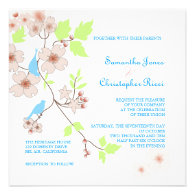 Love Birds Wedding Invitations/diy background