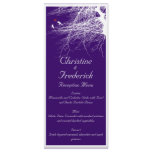 Love Birds, wedding menu and program Custom Rack Card