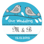 Love Birds Wedding 

Monogram Stickers