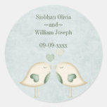 Love Birds Wedding Sticker