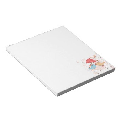 Love Birds Wedding Valentines Memo Note Pad