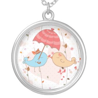 Love Birds Wedding Valentines necklace
