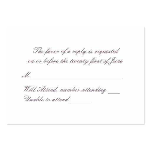 Love Birds (with custom template) Business Card Template (back side)