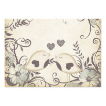 Love Birds (with custom template) Business Card Template