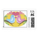 Love Birds With Hearts postage by TheBridalShop Love Birds With Hearts postage