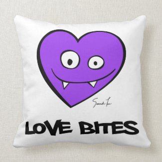Love Bites Throw Pillows