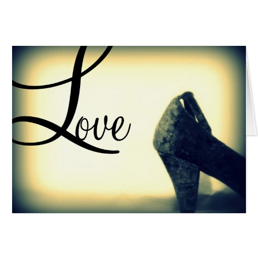 Love Black and White Greeting Card