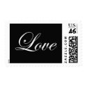 Love - Black and white postage