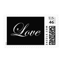 Love - Black and white postage