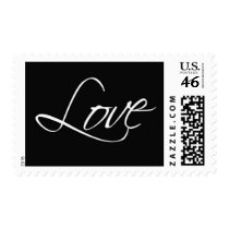 Love - Black and white Postage Stamps