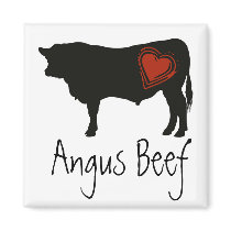 Love Black Angus Beef Refrigerator Magnet