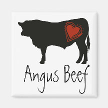 Love Black Angus Beef Refrigerator Magnet