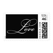 Love (black) postage by pinkyinky Love (black) postage