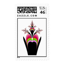 Love Blossoms ~ Abstract Art Print Postage