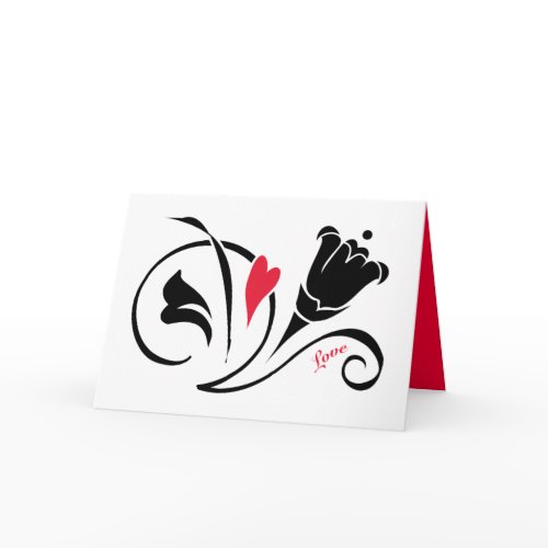 Love Blossoms Greeting Card card