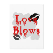 love blows postcard