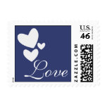 Love Blue Heart Postage