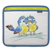 Love bluebirds ipad sleeves