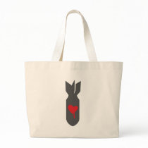 Love Bomber Tote Bags