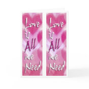 valentine love bookmark card