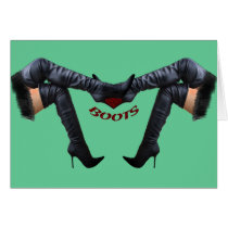 Love Boots Thigh High Boots Card
