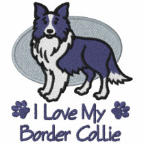 Love Border Collie embroidered shirts by Diva_Pets Love Border Collie embroidered shirts