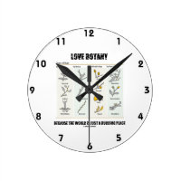 Love Botany Because The World Is Just A Budding Round Clocks