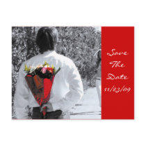 Love Bouquet Save The Date Postcard