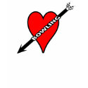 Love Bowling Heart Tshirt