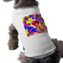 Love Breaks Thru Autism pet clothing by wolfmama Love Breaks Thru Autism pet clothing