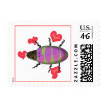 Love Bug #3 postage by PennyCork Love Bug #3 postage
