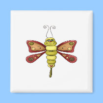 Love Bug Butterfly magnets