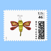 Love Bug Butterfly stamps