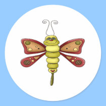 Love Bug Butterfly stickers