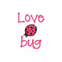 LOVE BUG by SHARON SHARPE t-shirts