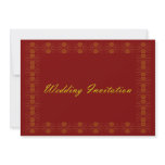 Love Bug Wedding Invitation - Burgundy